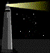 Image gif de phare dans la nuit etoilee