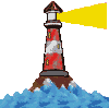 Image gif de un phare en mer