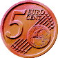 Image gif de cinq centimes d euro