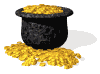 Image gif de un tresor de piece d or