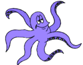 Image gif de pieuvre violette