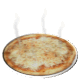 Image gif de pizza qui fume