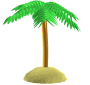 Image gif de palmier sur une ile deserte