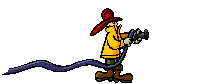 Image gif de pompier et une goutte d eau