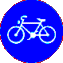 Image gif de signalisation piste cyclabe