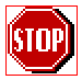 Image gif de signalisation stop qui s efface