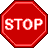 Image gif de stop et main