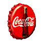 Image gif de capsule coca cola qui tourne