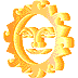 Image gif de soleil plat qui tourne
