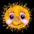 Image gif de visage d un soleil