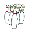 Image gif de quilles de bowling