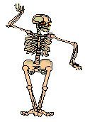 Image gif de squelette qui danse