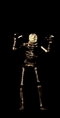 Image gif de un squelette en3D debout