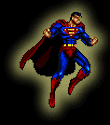 Image gif de Superman avec surbrillance jaune