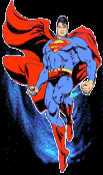 Image gif de Superman et vent bleu