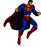 Image gif de Superman vol sur place gauche