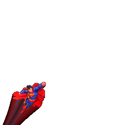 Image gif de coup de poing de Superman