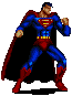Image gif de superman bouge les bras et les jambes