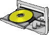 Image gif de CD Rom dans un mange disque