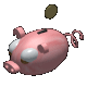 Image gif de cochon tirelire 3D