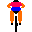 Image gif de un cycliste qui pedale