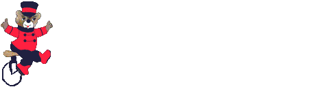 Image gif de un ours sur un unicyle