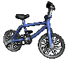 Image gif de velo bleu en 3D