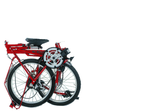 Image gif de velo plier en deux qui se deplie