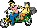 Image gif de velo taxi