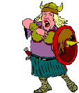 Image gif de une femme viking qui chante