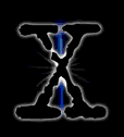 Image gif de x files trait bleu