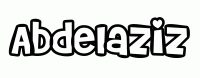 Dessin a colorier du prenom Abdelaziz