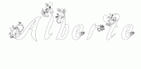 Dessin a colorier du prenom Alberte