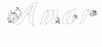 Dessin a colorier du prenom Amar