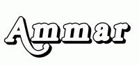 Dessin a colorier du prenom Ammar