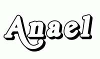 Dessin a colorier du prenom Anael