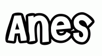 Dessin a colorier du prenom Anes