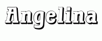 Dessin a colorier du prenom Angelina