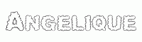 Dessin a colorier du prenom Angelique