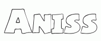 Dessin a colorier du prenom Aniss