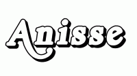 Dessin a colorier du prenom Anisse