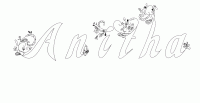 Dessin a colorier du prenom Anitha