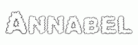 Dessin a colorier du prenom Annabel