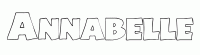 Dessin a colorier du prenom Annabelle