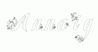 Dessin a colorier du prenom Annaig