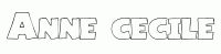 Dessin a colorier du prenom Anne-cecile