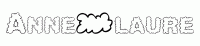Dessin a colorier du prenom Anne-laure