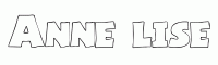 Dessin a colorier du prenom Anne-lise