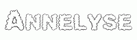 Dessin a colorier du prenom Annelyse