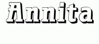 Dessin a colorier du prenom Annita